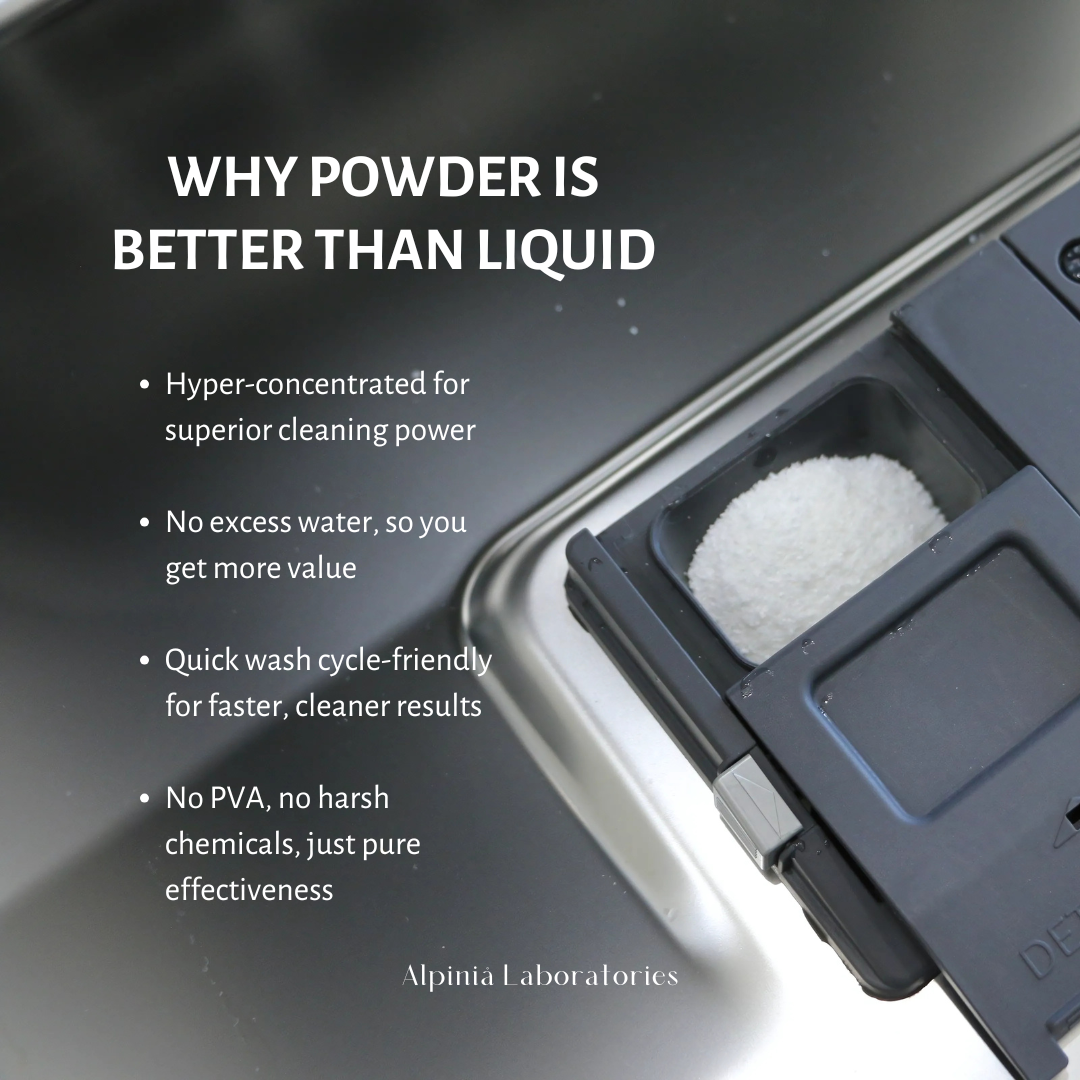 Powerful Dishwasher Detergent with Enzymes — No Microplastics, No Residue