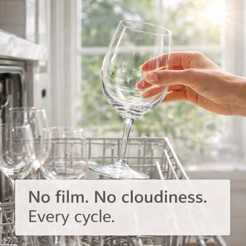 Powerful Dishwasher Detergent with Enzymes — No Microplastics, No Residue