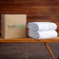Luxury Organic Bath Sheets (Two Pack) - GOTS Certified, Soft, Eco-Friendly